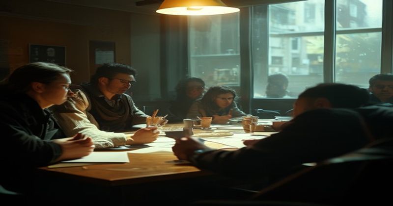 Opposition organizers strategy meeting