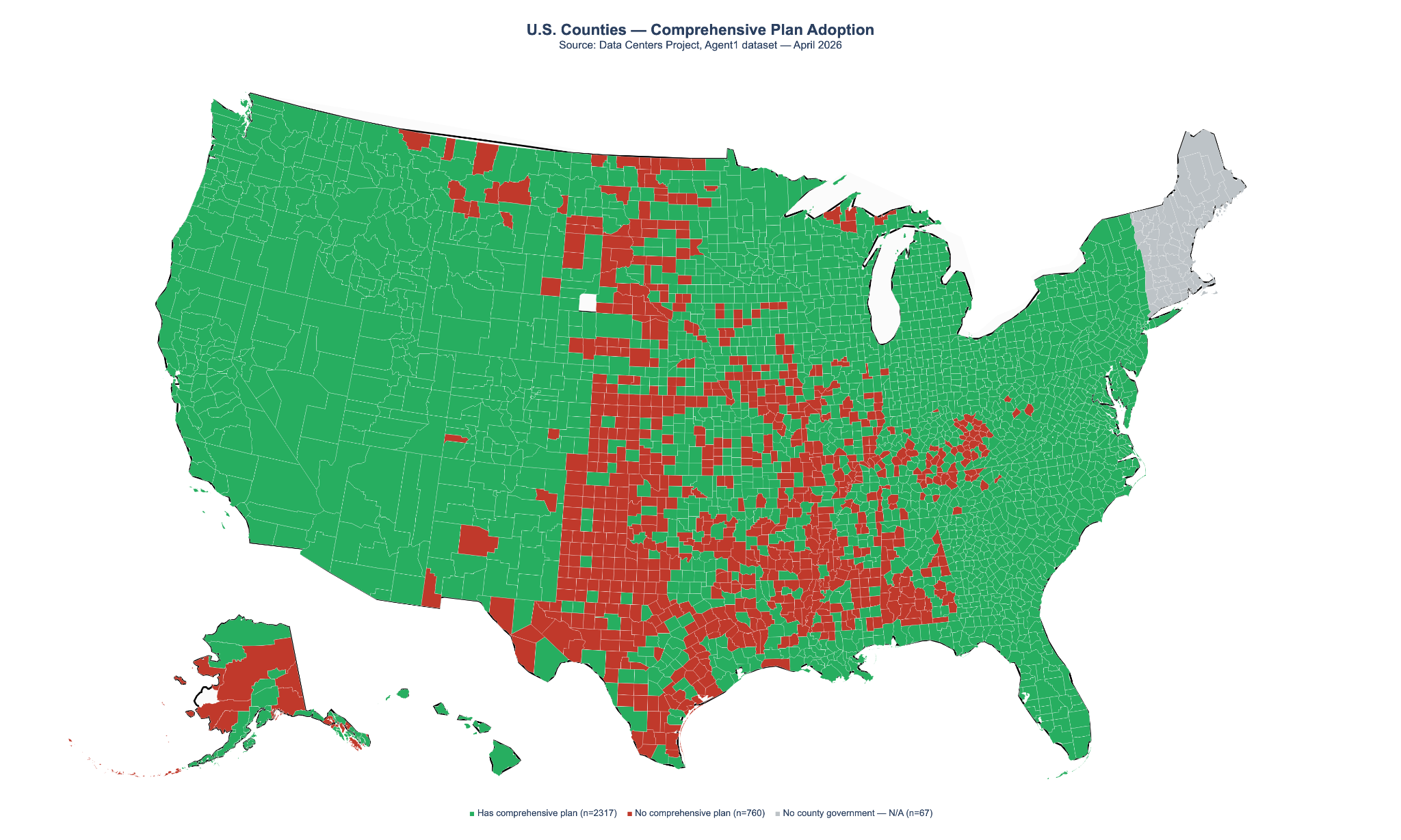 U.S. Counties — Comprehensive Plan Adoption